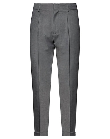 PAOLO PECORA Casual trouser Lead 54% Polyester, 44% Wool, 2% Elastane