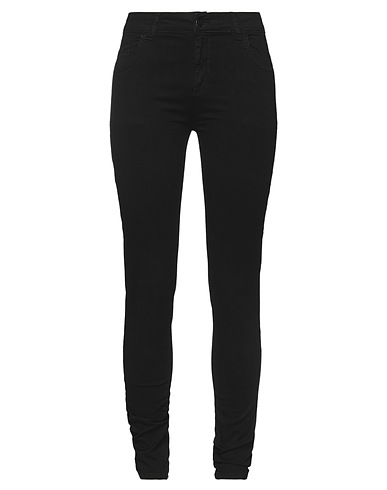 KONTATTO Casual trouser Black 97% Cotton, 3% Elastane