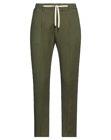 BRIAN DALES Casual trouser Military green 100% Cotton