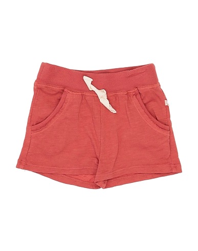 1 + IN THE FAMILY Shorts & Bermuda Brick red 100% Cotton, Elastane
