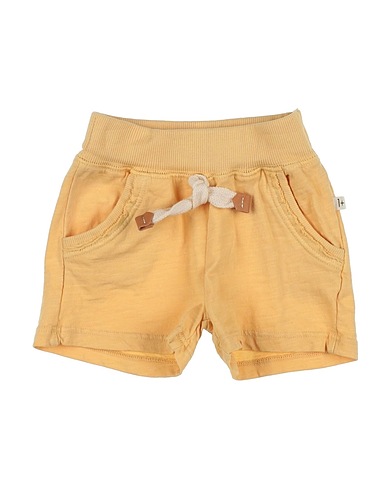1 + IN THE FAMILY Shorts & Bermuda Mustard 100% Cotton, Elastane