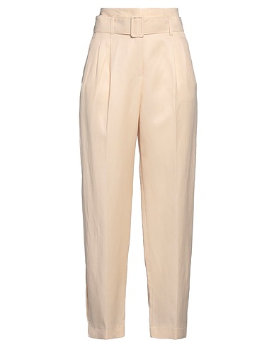 TWENTY EASY by KAOS Casual trouser Cream 77% Viscose, 23% Linen