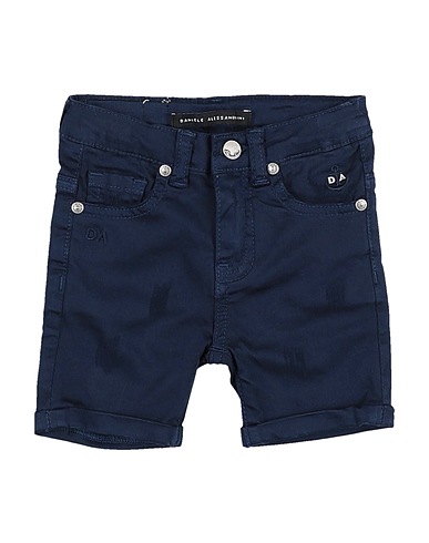 DANIELE ALESSANDRINI Shorts & Bermuda Midnight blue 98% Cotton, 2% Elastane
