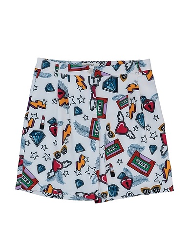 VICOLO Shorts & Bermuda White 89% Polyester, 11% Elastane