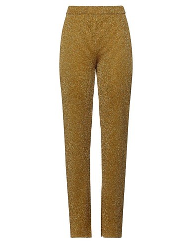 MALÌPARMI Casual pants Military green 70% Viscose, 15% Polyester, 15% Metallic Polyester