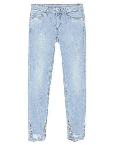 LIU •JO Denim trousers Blue 98% Cotton, 2% Elastane