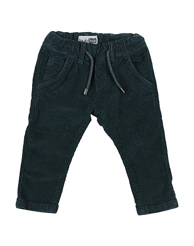 BYBLOS Casual pants Dark green 98% Cotton, 2% Elastane