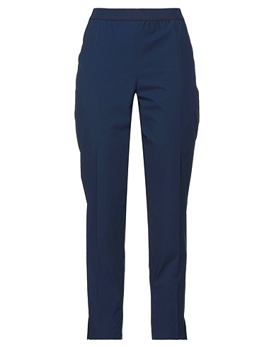 TWINSET Casual trouser Midnight blue 96% Cotton, 4% Elastane, Polyester, Polyamide