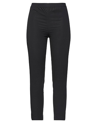 TWINSET Casual trouser Black 96% Cotton, 4% Elastane, Polyester, Polyamide