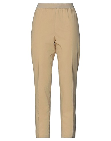 TWINSET Casual trouser Beige 96% Cotton, 4% Elastane, Polyester, Polyamide