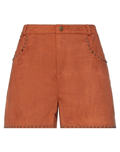 TWINSET Shorts & Bermuda Tan 90% Polyester, 10% Elastane
