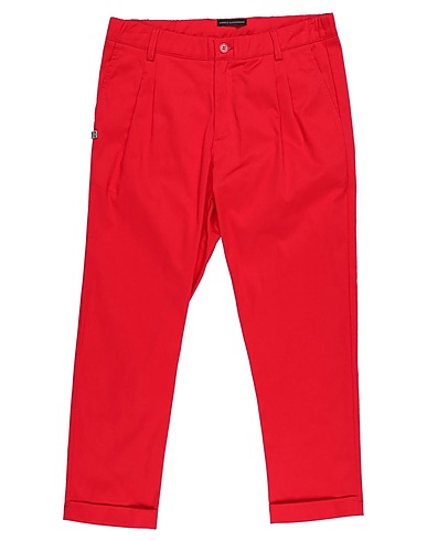 DANIELE ALESSANDRINI Casual trouser Red 98% Cotton, 2% Elastane
