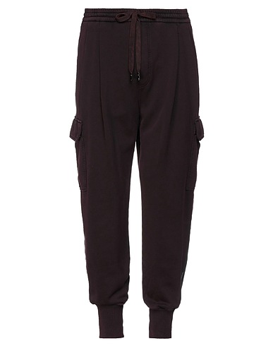 DOLCE&GABBANA Casual trouser Burgundy 95% Cotton, 5% Elastane