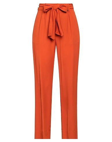 DONDUP Casual pants Orange 57% Acetate, 43% Silk