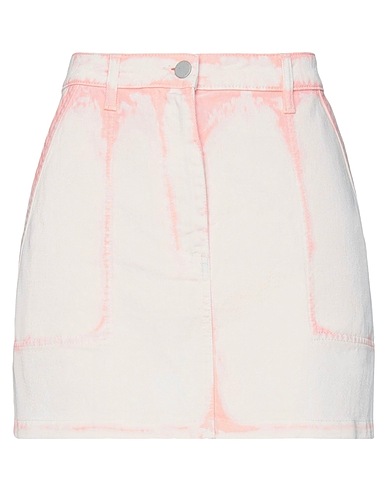 ALBERTA FERRETTI Denim skirt Salmon pink 100% Cotton