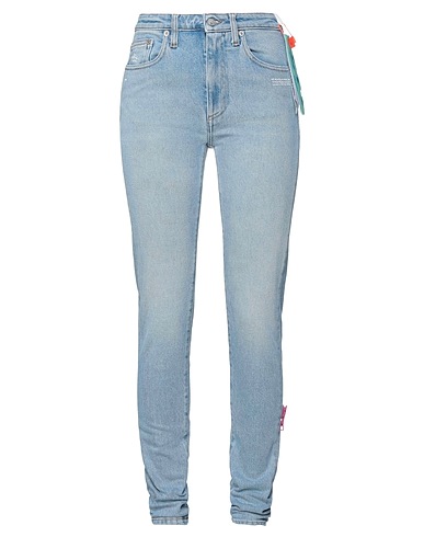 OFF-WHITE™ Denim pants Blue 99% Cotton, 1% Elastane