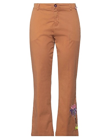 I LOVE MP Casual trouser Brown 98% Cotton, 2% Elastane