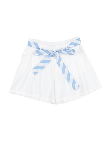 VICOLO Shorts & Bermuda White 89% Rayon, 11% Polyester
