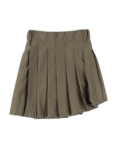 MARIUCCIA Skirt Military green 97% Cotton, 3% Elastane