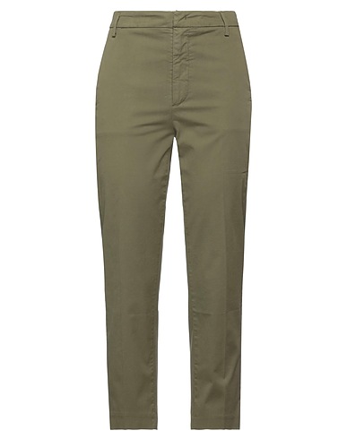 DONDUP Pantalone Verde militare 96% Cotone, 4% Elastan