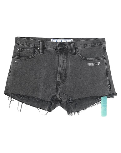 OFF-WHITE™ Denim shorts Charcoal 100% Cotton