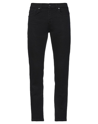 BRIAN DALES Denim trousers Black 98% Cotton, 2% Elastane