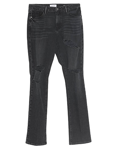 FRAME Denim pants Black 97% Cotton, 2% Polyester, 1% Elastane