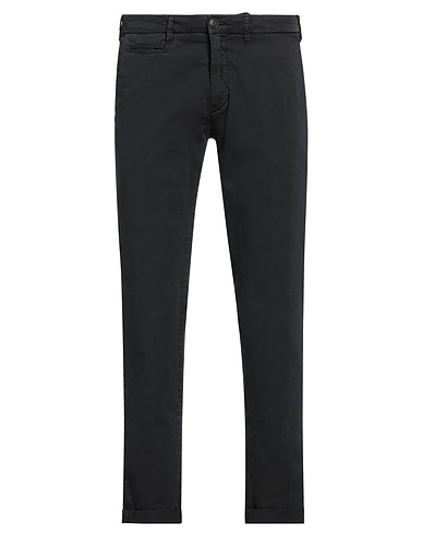 40WEFT Casual trouser Black 98% Cotton, 2% Elastane