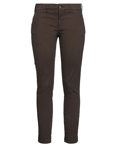 BERWICH Casual trouser Brown 62% Cotton, 33% Lyocell, 5% Elastane