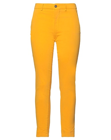 BERWICH Casual trouser Yellow 62% Cotton, 33% Lyocell, 5% Elastane