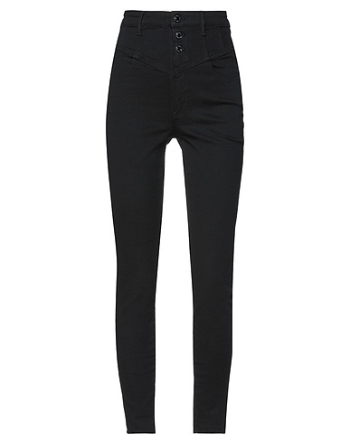 GUESS Denim trousers Black 92% Cotton, 6% Elastomultiester, 2% Elastane