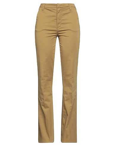MANILA GRACE Casual trouser Military green 97% Cotton, 3% Elastane