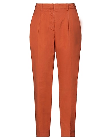 SKILLS & GENES Casual trouser Brick red 97% Cotton, 3% Elastane