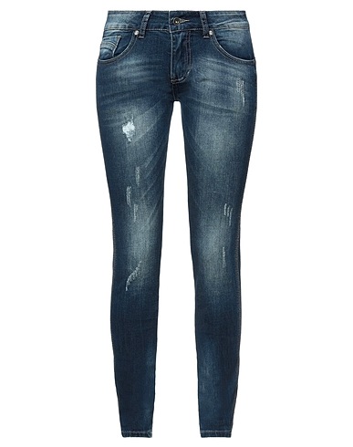 BUGER Denim trousers Blue 72% Cotton, 25% Polyester, 2% Viscose, 1% Elastane