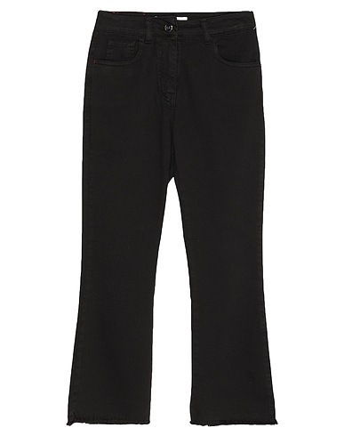 SEMICOUTURE Denim trousers Black 98% Cotton, 2% Elastane