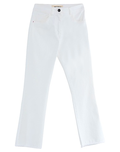 SEMICOUTURE Denim trousers White 98% Cotton, 2% Elastane