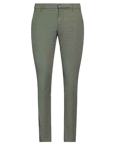 DONDUP Casual trouser Military green 58% Cotton, 40% Lyocell, 2% Elastane