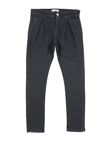 PACIOTTI 4US Denim trousers Black 98% Cotton, 2% Elastane