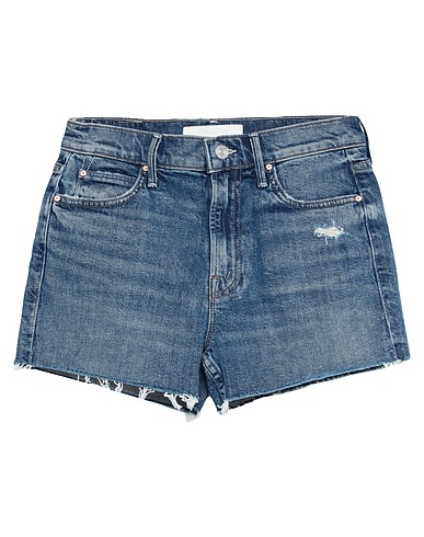 MOTHER Denim shorts Blue 98% Cotton, 2% Elastane