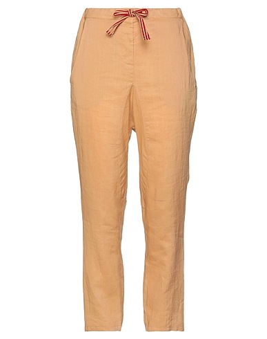 ALESSIA SANTI Casual pants Sand 100% Ramie