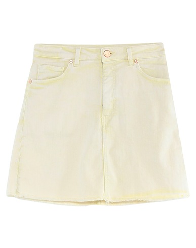 PT Torino Denim skirt Pastel yellow 92% Cotton, 6% Elastomultiester, 2% Elastane