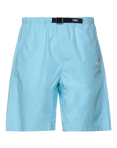 MSGM Shorts & Bermuda Celeste 100% Cotone