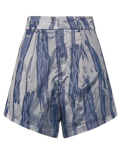 WEILI ZHENG Shorts & Bermuda Blue 60% Viscose, 40% Cotton