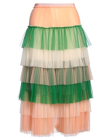 ELISABETTA FRANCHI Gonna midi Salmone 100% Poliammide, Viscosa, Cotone