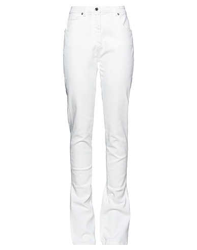 BLUMARINE Casual trouser White 98% Cotton, 2% Elastane