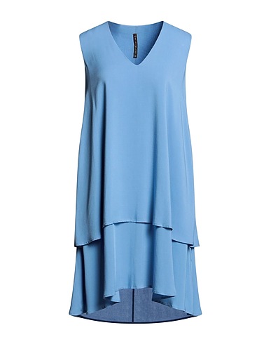MANILA GRACE Midi dress Azure 100% Viscose