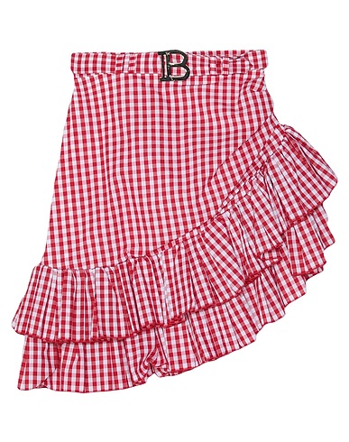 BALMAIN Mini skirt Red 100% Cotton