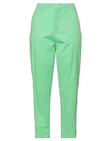 HAIKURE Casual pants Light green 97% Cotton, 3% Elastane