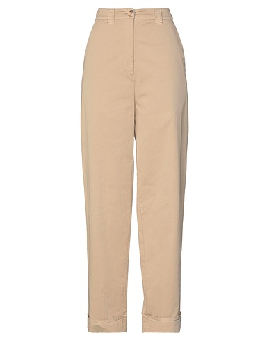 SEMICOUTURE Casual trouser Beige 98% Cotton, 2% Elastane