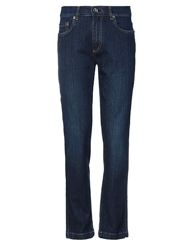 BILLIONAIRE Denim trousers Blue 97% Cotton, 3% Elastane